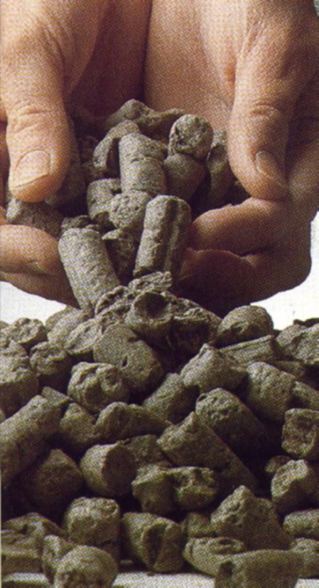 Noodles of refined ball clay