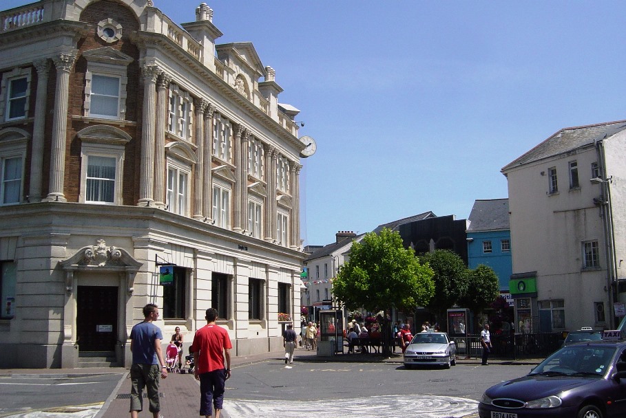 Newton Abbot - Market Street, Drum Clock end, 2005