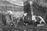 Extracting clay from an open pit in the 1950s - click here to see a larger version of this image