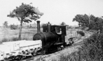 Steam locomotive Secundus at Furzebrook in Dorset. - to see a larger version of this photograph, click on the image